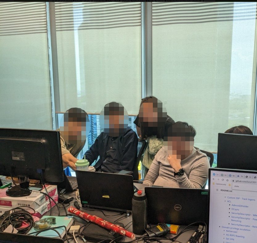 The offensive security team. The leads kept it a very open environment, and there was a lot of openness, especially in cyber security.